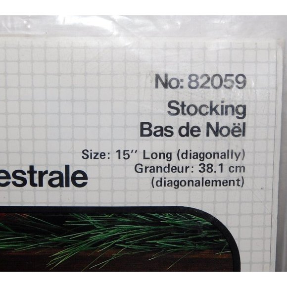 VTG Bucilla Christmas Candlewicking Stocking 82059 ANGEL New 15" - Picture 2 of 6